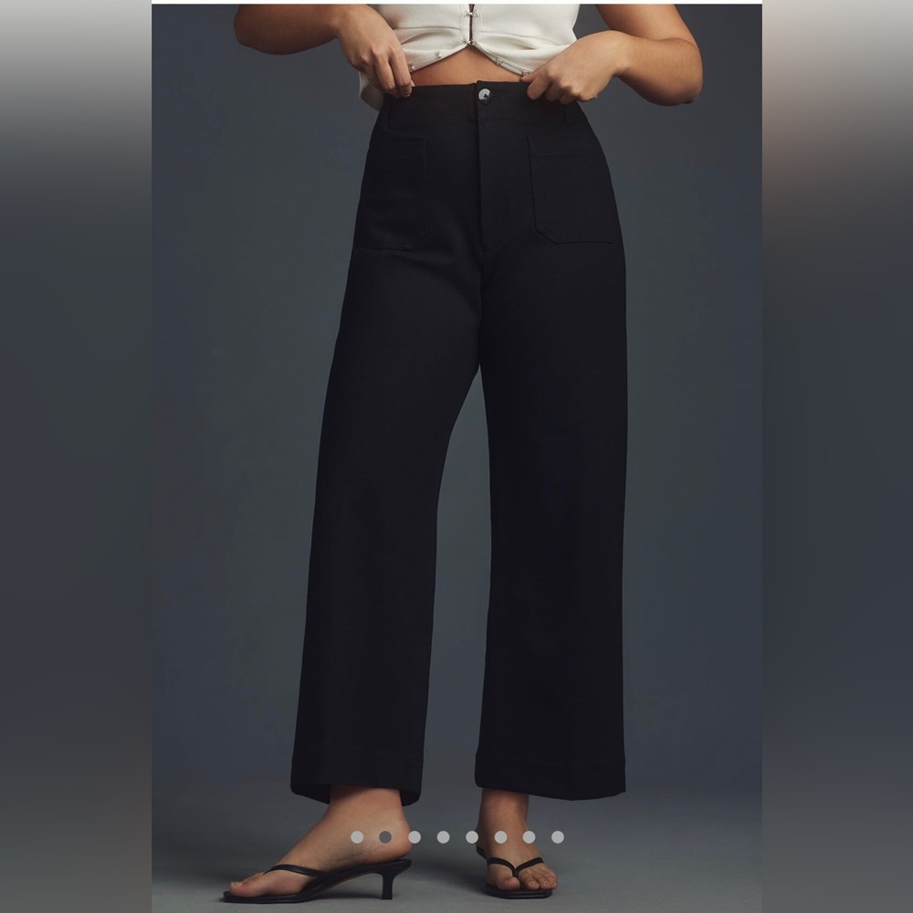Maeve The Colette Cropped Wide-Leg Pants Anthropologie